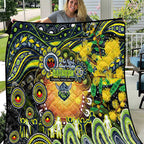 NAIDOC Week 2025 Raiders Rugby Quilt Aboriginal Dot Painting