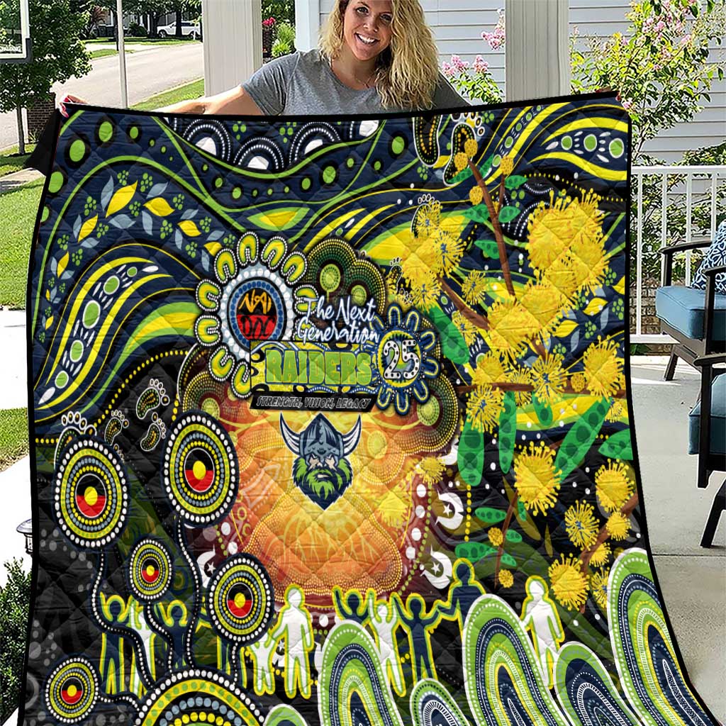 NAIDOC Week 2025 Raiders Rugby Quilt Aboriginal Dot Painting