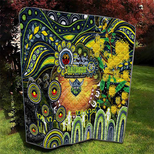 NAIDOC Week 2025 Raiders Rugby Quilt Aboriginal Dot Painting