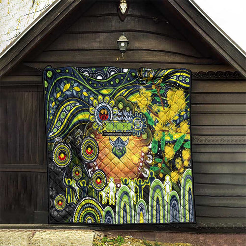 NAIDOC Week 2025 Raiders Rugby Quilt Aboriginal Dot Painting