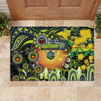 NAIDOC Week 2025 Raiders Rugby Rubber Doormat Aboriginal Dot Painting