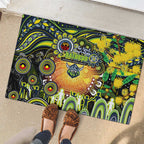 NAIDOC Week 2025 Raiders Rugby Rubber Doormat Aboriginal Dot Painting
