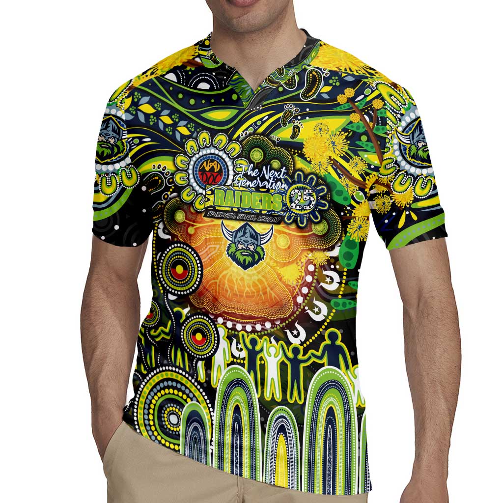 Personalised NAIDOC Week 2025 Raiders Rugby Rugby Jersey Aboriginal Dot Painting