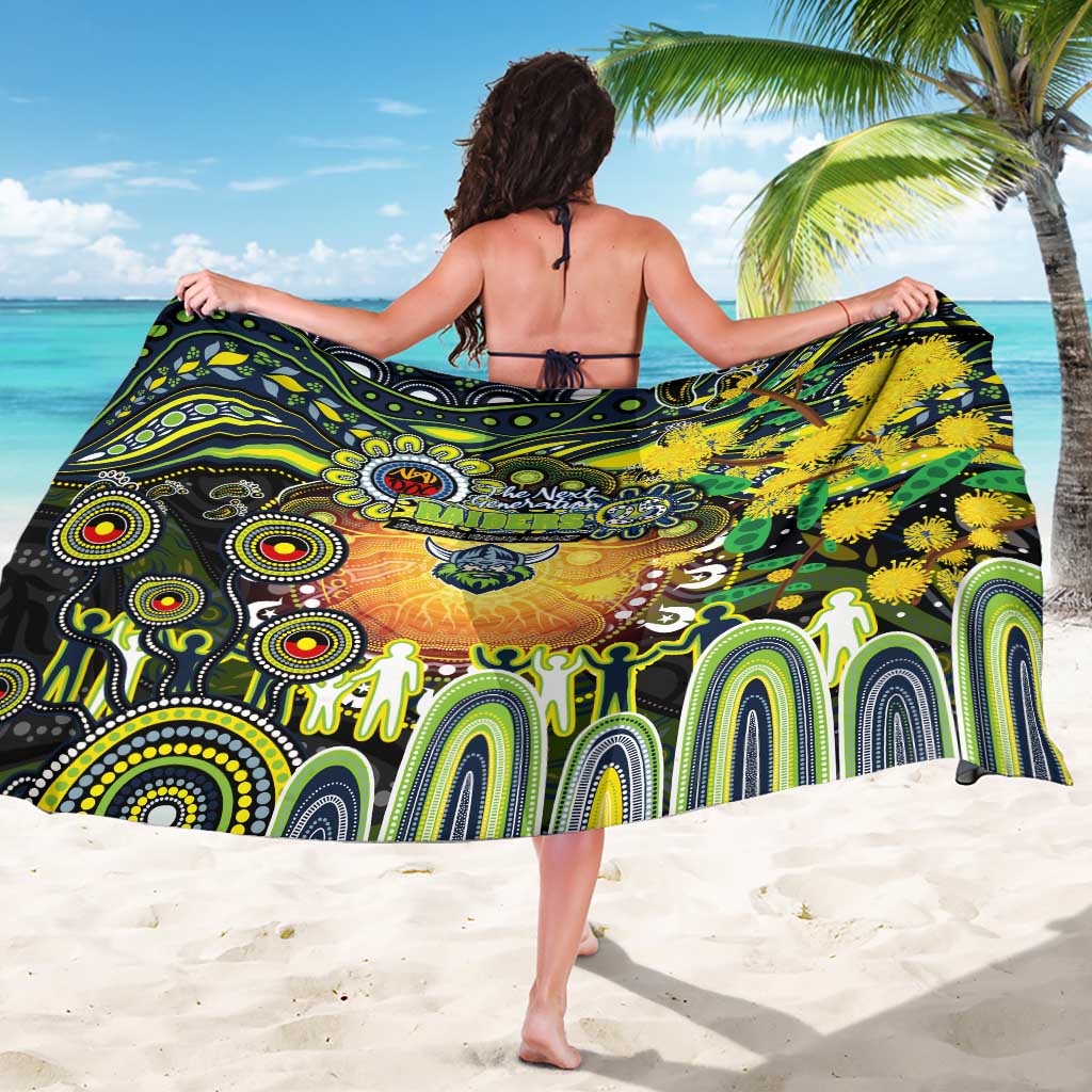 NAIDOC Week 2025 Raiders Rugby Sarong Aboriginal Dot Painting