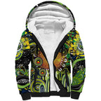 Personalised NAIDOC Week 2025 Raiders Rugby Sherpa Hoodie Aboriginal Dot Painting