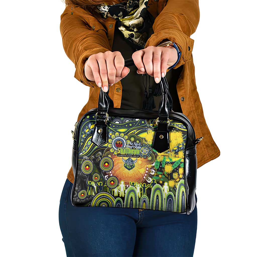 NAIDOC Week 2025 Raiders Rugby Shoulder Handbag Aboriginal Dot Painting