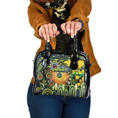 NAIDOC Week 2025 Raiders Rugby Shoulder Handbag Aboriginal Dot Painting