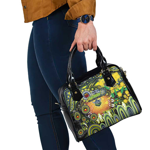 NAIDOC Week 2025 Raiders Rugby Shoulder Handbag Aboriginal Dot Painting