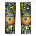 NAIDOC Week 2025 Raiders Rugby Skinny Tumbler Aboriginal Dot Painting
