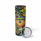 NAIDOC Week 2025 Raiders Rugby Skinny Tumbler Aboriginal Dot Painting