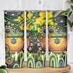NAIDOC Week 2025 Raiders Rugby Skinny Tumbler Aboriginal Dot Painting