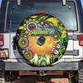 NAIDOC Week 2025 Raiders Rugby Spare Tire Cover Aboriginal Dot Painting