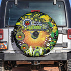 NAIDOC Week 2025 Raiders Rugby Spare Tire Cover Aboriginal Dot Painting