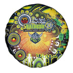 NAIDOC Week 2025 Raiders Rugby Spare Tire Cover Aboriginal Dot Painting