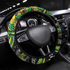NAIDOC Week 2025 Raiders Rugby Steering Wheel Cover Aboriginal Dot Painting