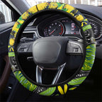 NAIDOC Week 2025 Raiders Rugby Steering Wheel Cover Aboriginal Dot Painting