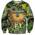 Personalised NAIDOC Week 2025 Raiders Rugby Sweatshirt Aboriginal Dot Painting