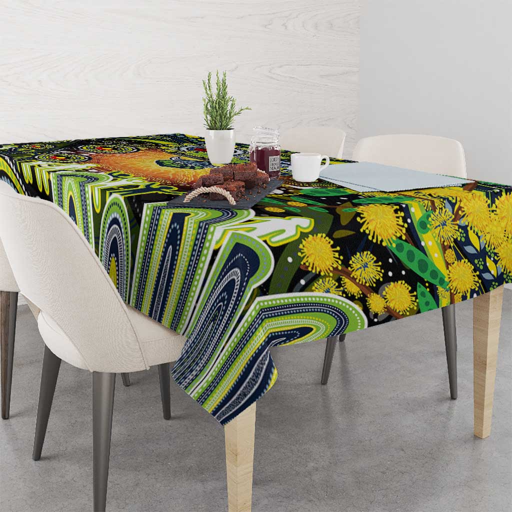 NAIDOC Week 2025 Raiders Rugby Tablecloth Aboriginal Dot Painting