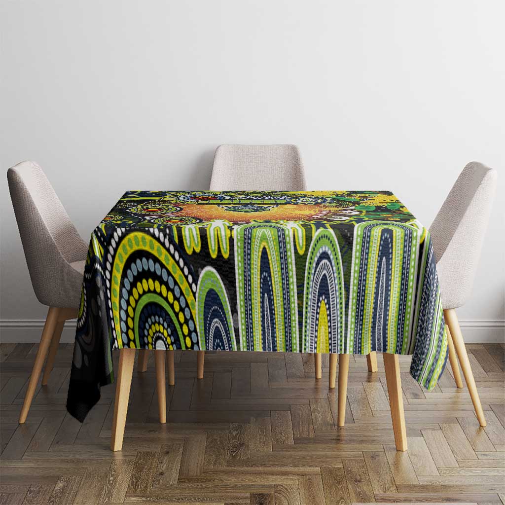 NAIDOC Week 2025 Raiders Rugby Tablecloth Aboriginal Dot Painting