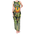 Personalised NAIDOC Week 2025 Raiders Rugby Tank Maxi Dress Aboriginal Dot Painting