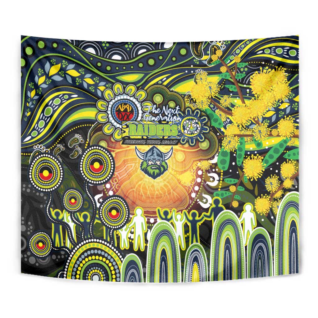 NAIDOC Week 2025 Raiders Rugby Tapestry Aboriginal Dot Painting