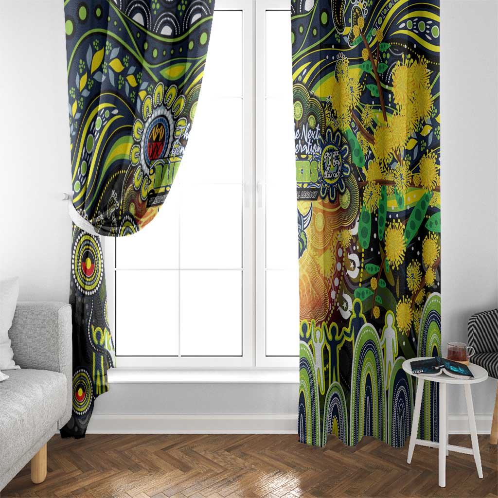 NAIDOC Week 2025 Raiders Rugby Window Curtain Aboriginal Dot Painting