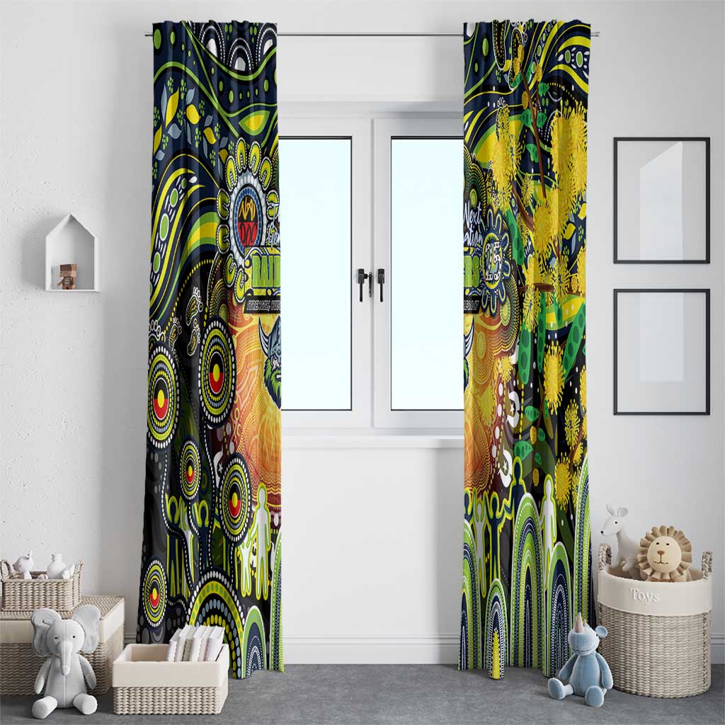 NAIDOC Week 2025 Raiders Rugby Window Curtain Aboriginal Dot Painting