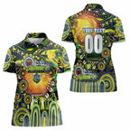 Personalised NAIDOC Week 2025 Raiders Rugby Women Polo Shirt Aboriginal Dot Painting