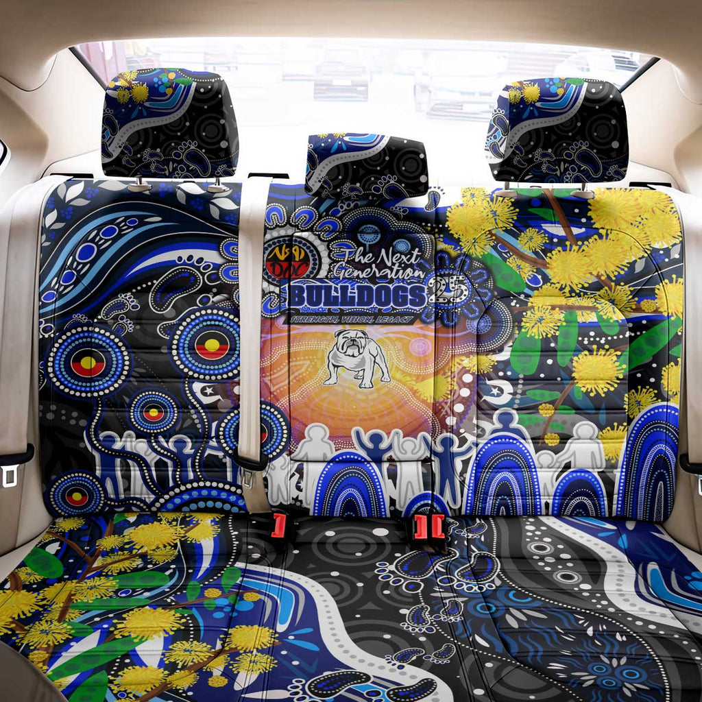NAIDOC Week 2025 Bulldogs Rugby Back Car Seat Cover Aboriginal Dot Painting