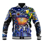 Personalised NAIDOC Week 2025 Bulldogs Rugby Baseball Jacket Aboriginal Dot Painting