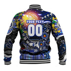 Personalised NAIDOC Week 2025 Bulldogs Rugby Baseball Jacket Aboriginal Dot Painting