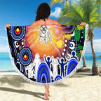 NAIDOC Week 2025 Bulldogs Rugby Beach Blanket Aboriginal Dot Painting