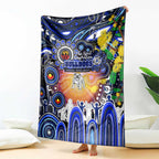 NAIDOC Week 2025 Bulldogs Rugby Blanket Aboriginal Dot Painting