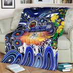 NAIDOC Week 2025 Bulldogs Rugby Blanket Aboriginal Dot Painting