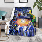 NAIDOC Week 2025 Bulldogs Rugby Blanket Aboriginal Dot Painting