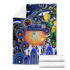 NAIDOC Week 2025 Bulldogs Rugby Blanket Aboriginal Dot Painting