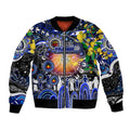 Personalised NAIDOC Week 2025 Bulldogs Rugby Bomber Jacket Aboriginal Dot Painting