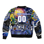 Personalised NAIDOC Week 2025 Bulldogs Rugby Bomber Jacket Aboriginal Dot Painting