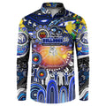 Personalised NAIDOC Week 2025 Bulldogs Rugby Button Sweatshirt Aboriginal Dot Painting