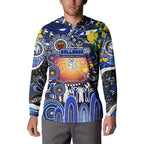 Personalised NAIDOC Week 2025 Bulldogs Rugby Button Sweatshirt Aboriginal Dot Painting
