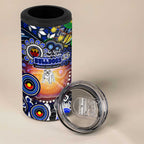 NAIDOC Week 2025 Bulldogs Rugby 4 in 1 Can Cooler Tumbler Aboriginal Dot Painting