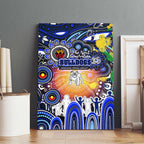 NAIDOC Week 2025 Bulldogs Rugby Canvas Wall Art Aboriginal Dot Painting