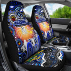 NAIDOC Week 2025 Bulldogs Rugby Car Seat Cover Aboriginal Dot Painting