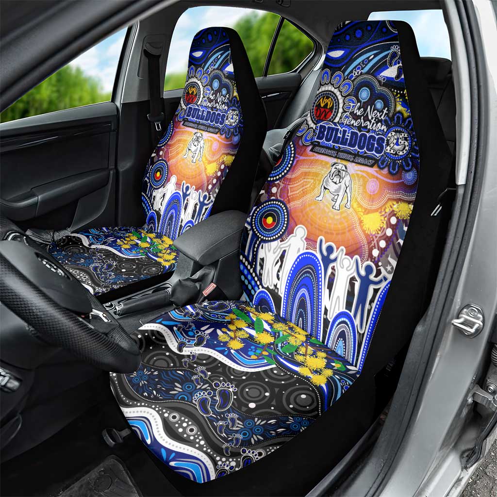 NAIDOC Week 2025 Bulldogs Rugby Car Seat Cover Aboriginal Dot Painting