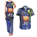Personalised NAIDOC Week 2025 Bulldogs Rugby Couples Matching Tank Maxi Dress and Hawaiian Shirt Aboriginal Dot Painting