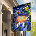 NAIDOC Week 2025 Bulldogs Rugby Garden Flag Aboriginal Dot Painting