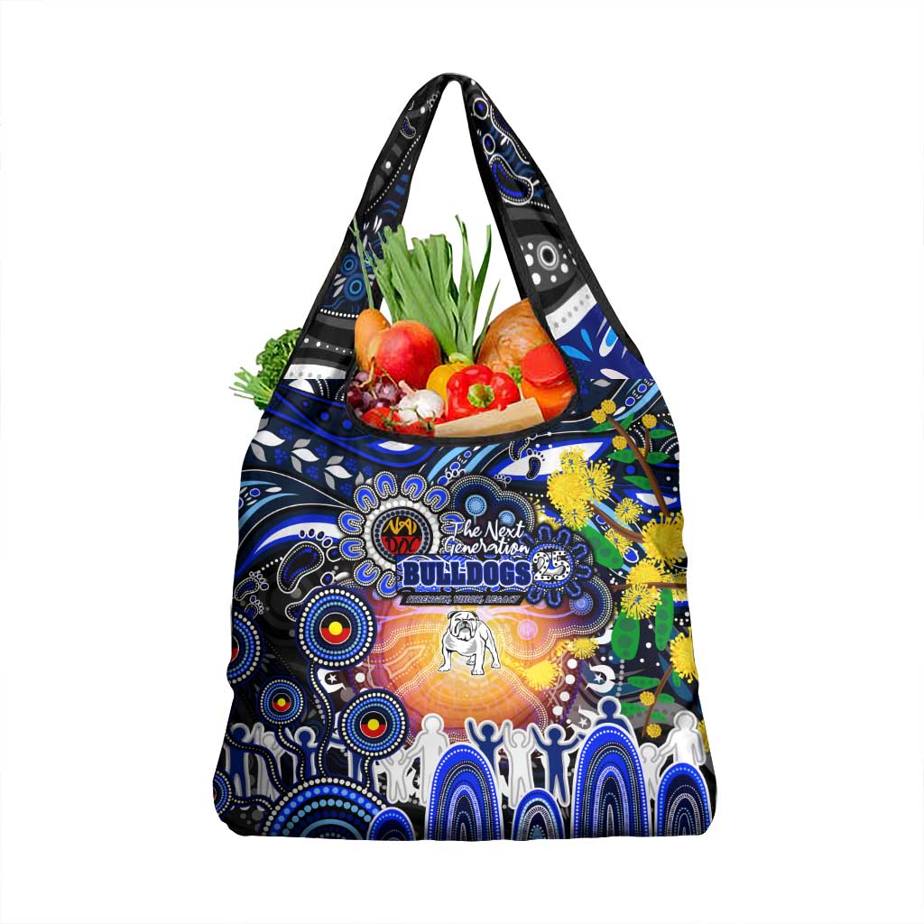 NAIDOC Week 2025 Bulldogs Rugby Grocery Bag Aboriginal Dot Painting