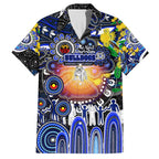 Personalised NAIDOC Week 2025 Bulldogs Rugby Hawaiian Shirt Aboriginal Dot Painting