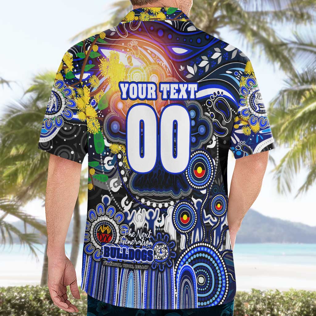 Personalised NAIDOC Week 2025 Bulldogs Rugby Hawaiian Shirt Aboriginal Dot Painting