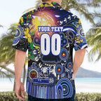 Personalised NAIDOC Week 2025 Bulldogs Rugby Hawaiian Shirt Aboriginal Dot Painting